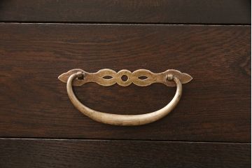 昭和初期の平机の見た目を変えずに綺麗にリペア!可動部の調整。傷補修。現状に近しい色味に着色し仕上げ。(ワークデスク、在宅ワーク)