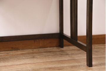 昭和初期の平机の見た目を変えずに綺麗にリペア!可動部の調整。傷補修。現状に近しい色味に着色し仕上げ。(ワークデスク、在宅ワーク)