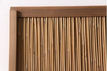 昭和中期の簾戸2枚をリペア&カスタム!設置場所に合わせてリサイズ。クリアワックス仕上げ。(建具、簀戸、葭戸、夏障子、すど、葦戸)