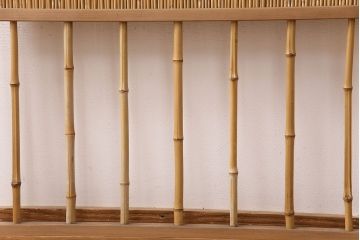 昭和中期の簾戸2枚をリペア&カスタム!設置場所に合わせてリサイズ。クリアワックス仕上げ。(建具、簀戸、葭戸、夏障子、すど、葦戸)