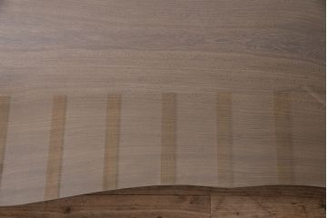 IDC大塚家具の一枚板座卓をリペア&カスタム!クリーニングを行い、強化ガラス天板を新たに製作。(ローテーブル)