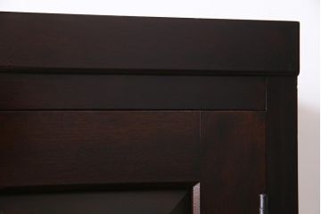 松本民芸家具のワードローブをリペア&カスタム!可動式の棚板を設置し、木製脚を取り付け収納棚にリメイク。(戸棚、キャビネット)
