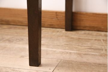 アンティークの平机の見た目を変えずに綺麗にリペア!可動部の調整を行い、現状に近しい色味に着色し仕上げ。(デスク、在宅ワーク、両袖机)