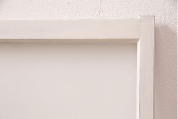 アンティークのガラス戸2枚をリペア&カスタム!高品質リペア済み商品をアンティークホワイトのペイント仕上げ。(引き戸、建具)