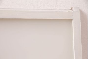 アンティークのガラス戸2枚をリペア&カスタム!高品質リペア済み商品をアンティークホワイトのペイント仕上げ。(引き戸、建具)
