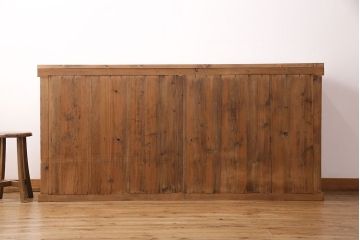 大正期の戸棚をリペア&カスタム!天板を取り付け。現状に近しい色味に着色し仕上げ。(収納棚、飾り棚、キャビネット)