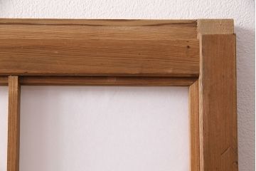 昭和中期の障子戸2枚をリペア&カスタム!設置場所に合わせてリサイズ。ガラス戸の框内側に固定用の枠を製作し障子戸へリメイク。(引き戸、建具)