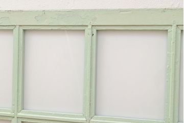 フランスアンティークのフィックス窓2枚をリペア&カスタム!高品質リペア済み商品のガラスをアクリル板へ差し替え。(はめ殺し窓)