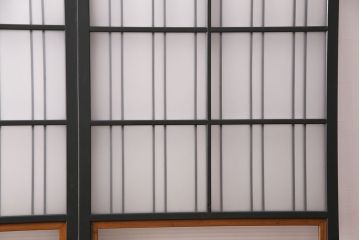 昭和中期のガラス戸2枚をリペア&カスタム!高品質リペア済み商品を設置場所に合わせてリサイズ。(引き戸、建具)