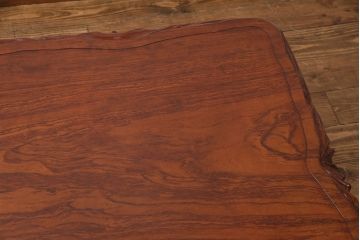 座卓の見た目を変えずに綺麗にリペア!キズ、色褪せの補修。現状に近しい色味に着色し、ウレタン塗膜、ワックス仕上げ。(ローテーブル)
