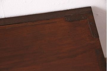 明治大正期の仙台箪笥ローボードの見た目を変えずに綺麗にリペア!鍵の交換。底板の張り替え。(ローチェスト、時代箪笥、引き出し)