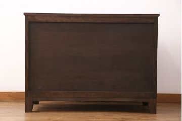 松本民芸家具のローチェストをリペア&カスタム!可動部の調整を行い、木製脚を取り付け。(リビングボード、引き出し)