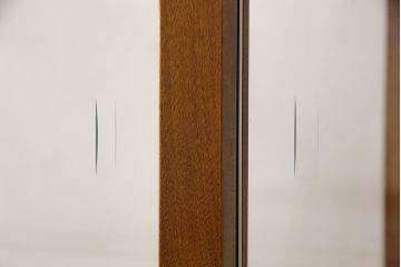 特大ガラスケースをリペア&カスタム!可動部の調整を行い、ガラス棚板を新たに製作。(ショーケース、陳列棚)
