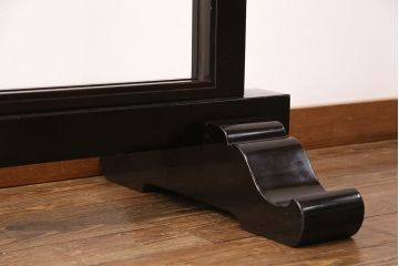 昭和中期の衝立の見た目を変えずに綺麗にリペア!クリーニング、色剥げの補修。(パーテーション、つい立て)