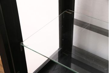 ビンテージのケビントをリペア&カスタム!天板をガラスに変更。アジャスター金具を取り付け。カシュー塗装で仕上げ。(デンタルケース、デンタルキャビネット、収納棚、ガラスケース、ショーケース、キャビネット)