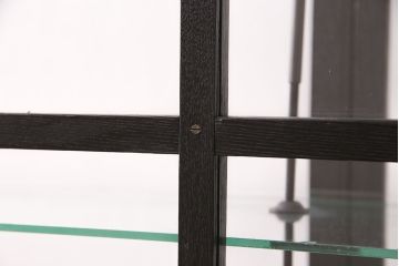 ビンテージのケビントをリペア&カスタム!天板をガラスに変更。アジャスター金具を取り付け。カシュー塗装で仕上げ。(デンタルケース、デンタルキャビネット、収納棚、ガラスケース、ショーケース、キャビネット)