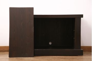 明治期の三尺水屋箪笥をリペア&カスタム!高さをリサイズ。天板補強を施し、可動式の棚板を設置。背面穴開け加工。(収納棚、戸棚、食器棚、下駄箱)