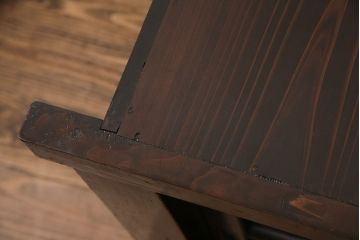 明治期の三尺水屋箪笥をリペア&カスタム!高さをリサイズ。天板補強を施し、可動式の棚板を設置。背面穴開け加工。(収納棚、戸棚、食器棚、下駄箱)
