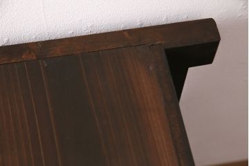 明治期の三尺水屋箪笥をリペア&カスタム!高さをリサイズ。天板補強を施し、可動式の棚板を設置。背面穴開け加工。(収納棚、戸棚、食器棚、下駄箱)