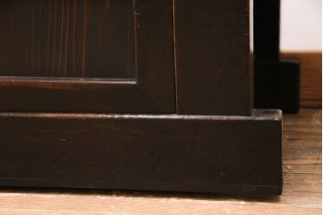 明治期の三尺水屋箪笥をリペア&カスタム!高さをリサイズ。天板補強を施し、可動式の棚板を設置。背面穴開け加工。(収納棚、戸棚、食器棚、下駄箱)
