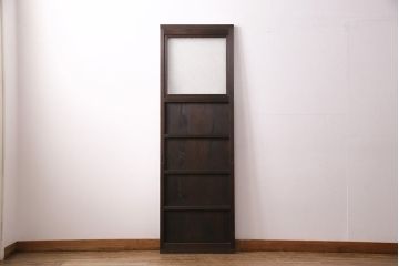 昭和初期の引き戸をリペア&カスタム!設置場所に合わせてリサイズ。しゃくり側の変更。(ガラス戸、建具)