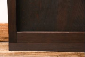 昭和初期の引き戸をリペア&カスタム!設置場所に合わせてリサイズ。しゃくり側の変更。(ガラス戸、建具)