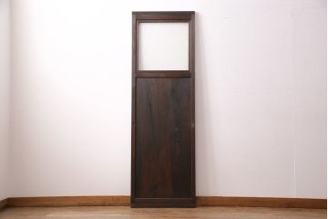 昭和初期の引き戸をリペア&カスタム!設置場所に合わせてリサイズ。しゃくり側の変更。(ガラス戸、建具)