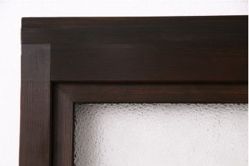 昭和初期の引き戸をリペア&カスタム!設置場所に合わせてリサイズ。しゃくり側の変更。(ガラス戸、建具)