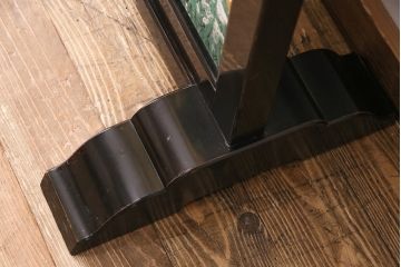 大正昭和初期の衝立の見た目を変えずに綺麗にリペア!木部のクリーニング、研磨。(パーテーション、つい立て)