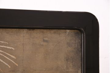 大正昭和初期の衝立の見た目を変えずに綺麗にリペア!木部のクリーニング、研磨。(パーテーション、つい立て)