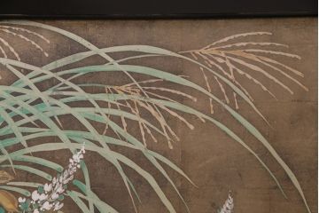 大正昭和初期の衝立の見た目を変えずに綺麗にリペア!木部のクリーニング、研磨。(パーテーション、つい立て)