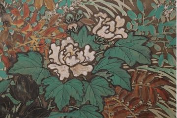 大正昭和初期の衝立の見た目を変えずに綺麗にリペア!木部のクリーニング、研磨。(パーテーション、つい立て)