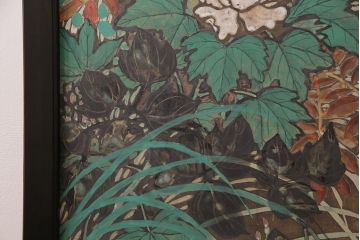 大正昭和初期の衝立の見た目を変えずに綺麗にリペア!木部のクリーニング、研磨。(パーテーション、つい立て)