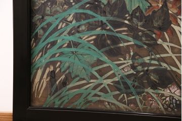 大正昭和初期の衝立の見た目を変えずに綺麗にリペア!木部のクリーニング、研磨。(パーテーション、つい立て)