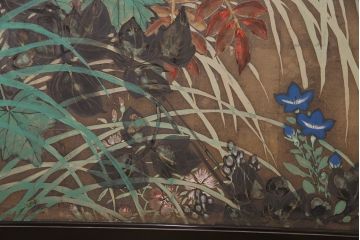 大正昭和初期の衝立の見た目を変えずに綺麗にリペア!木部のクリーニング、研磨。(パーテーション、つい立て)