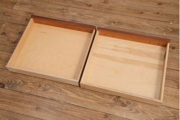 ドレクセルヘリテイジのバタフライテーブルをリペア&カスタム!拡張部分を取り外し、サイドテーブルにリメイク。部材の跡を色合わせして仕上げ。(サイドテーブル、コンソールテーブル)