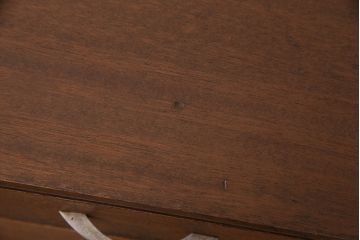 昭和中期の文机をリペア&カスタム!傷、色剥げの修復。1トーン落ち着いた色味に着色し仕上げ。(座机、ローテーブル)