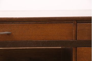 昭和中期の文机をリペア&カスタム!傷、色剥げの修復。1トーン落ち着いた色味に着色し仕上げ。(座机、ローテーブル)