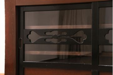 明治期の水屋箪笥・下段をリペア&カスタム!幅と奥行きをリサイズし。引き出しを新たに製作。可動式の棚板を設置。天板を取り付け。(食器棚、収納棚、戸棚)