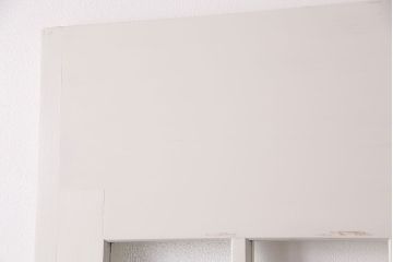 1960年頃のペイントガラス戸2枚をリペア&カスタム!設置場所に合わせてリサイズ。平型戸車を取り付け。(引き戸、建具)