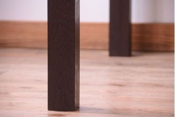 イギリスアンティークのステンドグラスをリペア&カスタム!ステンドグラスを天板にはめ込み、木製脚とガラス天板を取り付け、ダイニングテーブルにリメイク。(食卓)