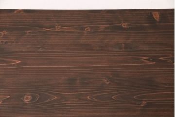 シンガーミシンの鉄脚をリペア&カスタム!天板を取り付け、ミシンテーブルにリメイク。天板は濃い茶色、鉄脚は黒色に着色し仕上げ。(ミシン台、カフェテーブル)
