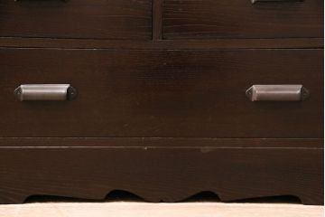 昭和初期のワードローブの見た目を変えずに綺麗にリペア!引き出しや可動部の調整。(収納棚、洋服タンス、キャビネット)
