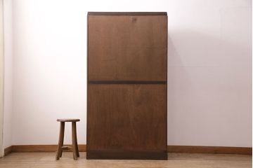 昭和初期のワードローブの見た目を変えずに綺麗にリペア!引き出しや可動部の調整。(収納棚、洋服タンス、キャビネット)