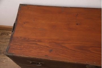 昭和初期の仙台箪笥の見た目を変えずに綺麗にリペア!引き出しや可動部の調整。着色せず仕上げ。(時代箪笥、和タンス、引き出し、収納箪笥)