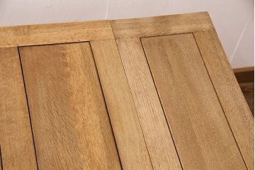 イギリスアンティークのドローリーフテーブルの見た目を変えずに綺麗にリペア!高品質リペアを施し、蜜蝋ワックス仕上げ。(エクステンションテーブル)