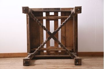 イギリスアンティークのドローリーフテーブルの見た目を変えずに綺麗にリペア!高品質リペアを施し、蜜蝋ワックス仕上げ。(エクステンションテーブル)