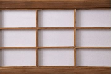 昭和初期の格子戸3枚をリペア&カスタム!裏障子をプラスチック障子に張り替え。引手を取り付け。(引き戸、障子戸、建具)