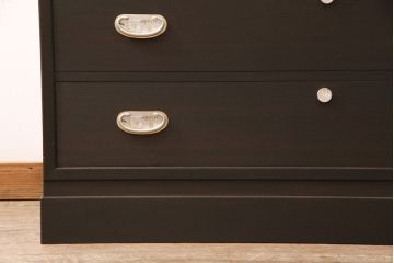 加茂桐箪笥をリペア&カスタム!高品質リペアを施し、濃い茶色で着色し仕上げ。(総桐たんす、和タンス、着物箪笥、衣装箪笥)