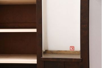 北海道民芸家具のワードローブをリペア&カスタム!ポール、ネクタイ掛け類を取り外し、棚板を設置。(衣装タンス、収納棚、チェスト)